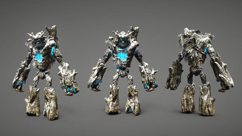 Forest Golems - rigged and animated 3D creature model for Unity and Unreal Engine