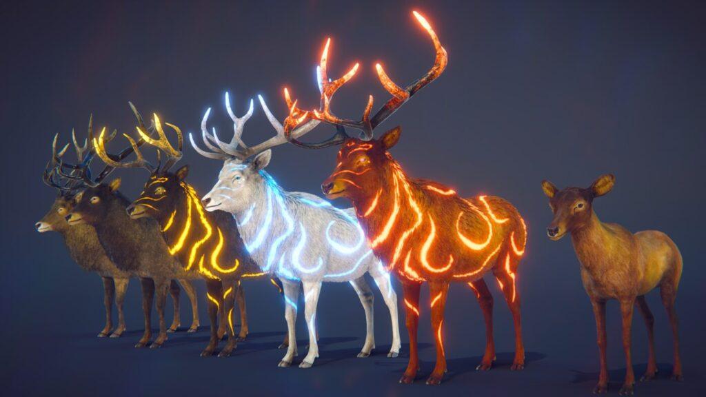 Realistic Deer - rigged and animated 3D forest animal model for Unity and Unreal Engine