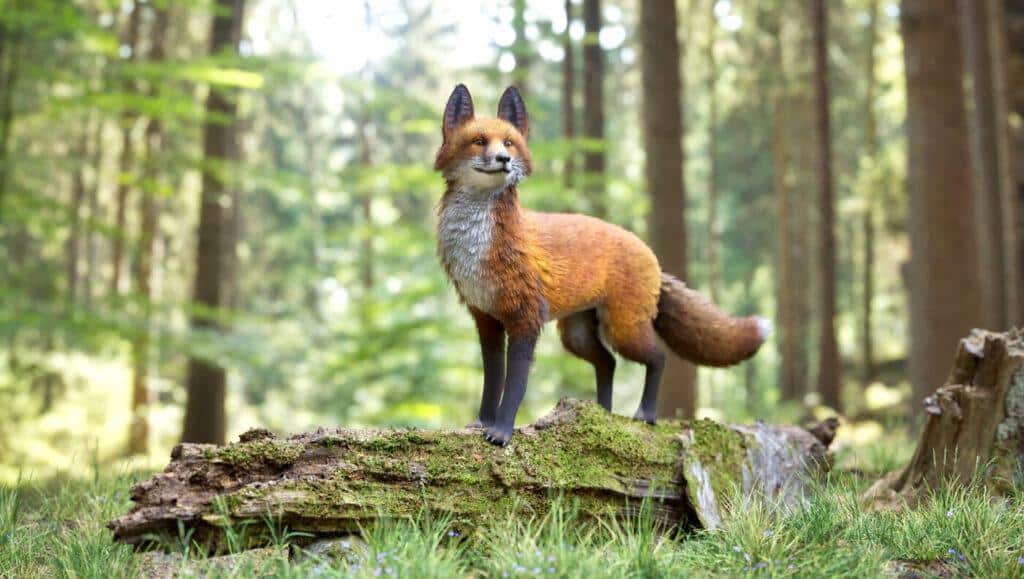 Realistic Fox - rigged and animated 3D forest animal model for Unity and Unreal Engine